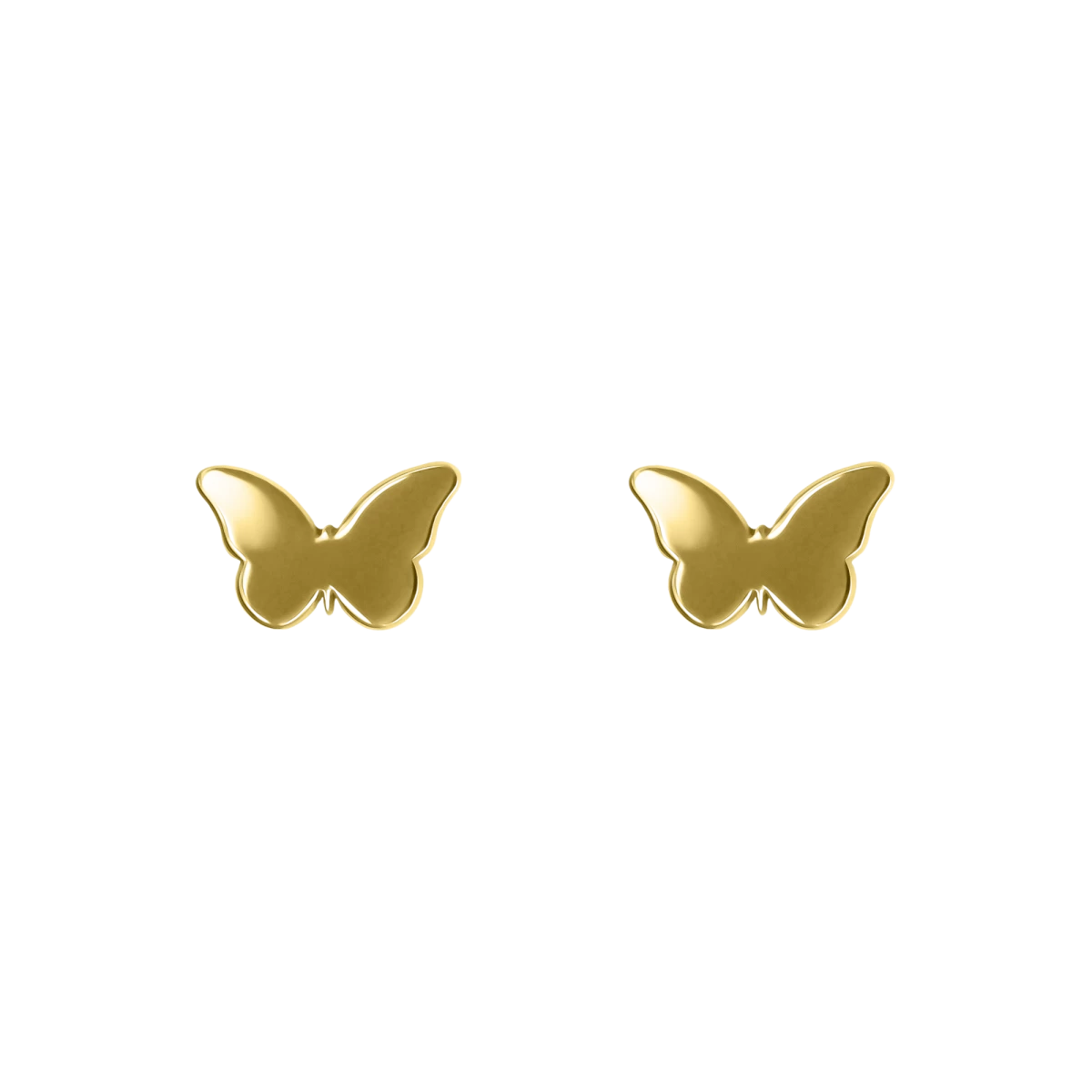 Butterfly Yellow Gold 14K Earrings