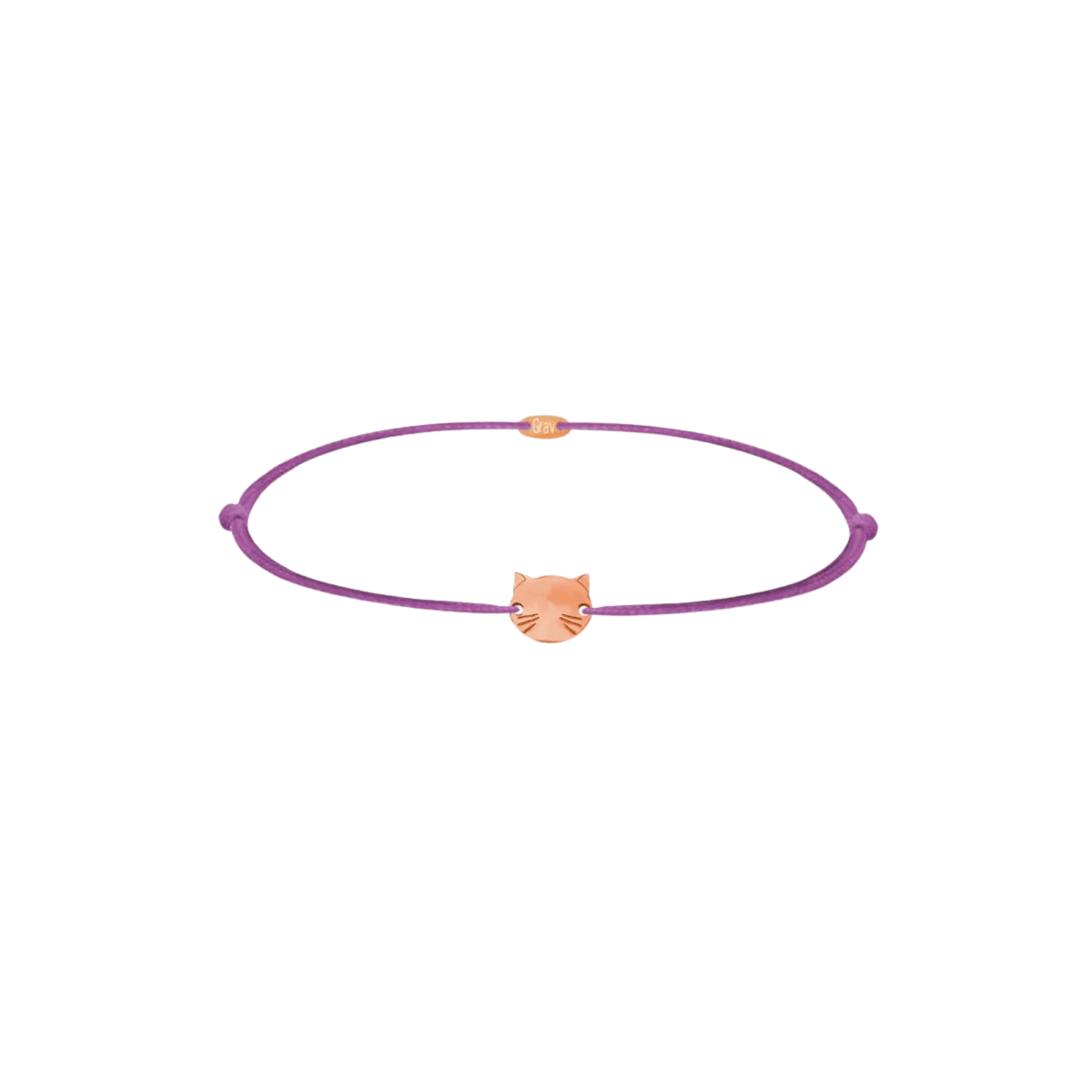 Cat Baby Rose Gold 14K Thread Bracelet