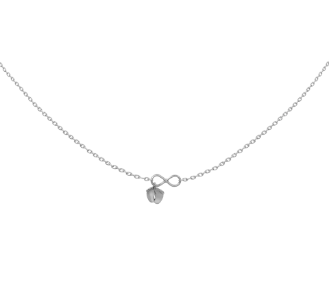 ZILIA Infinity Baby Feet Silver 925 Necklace