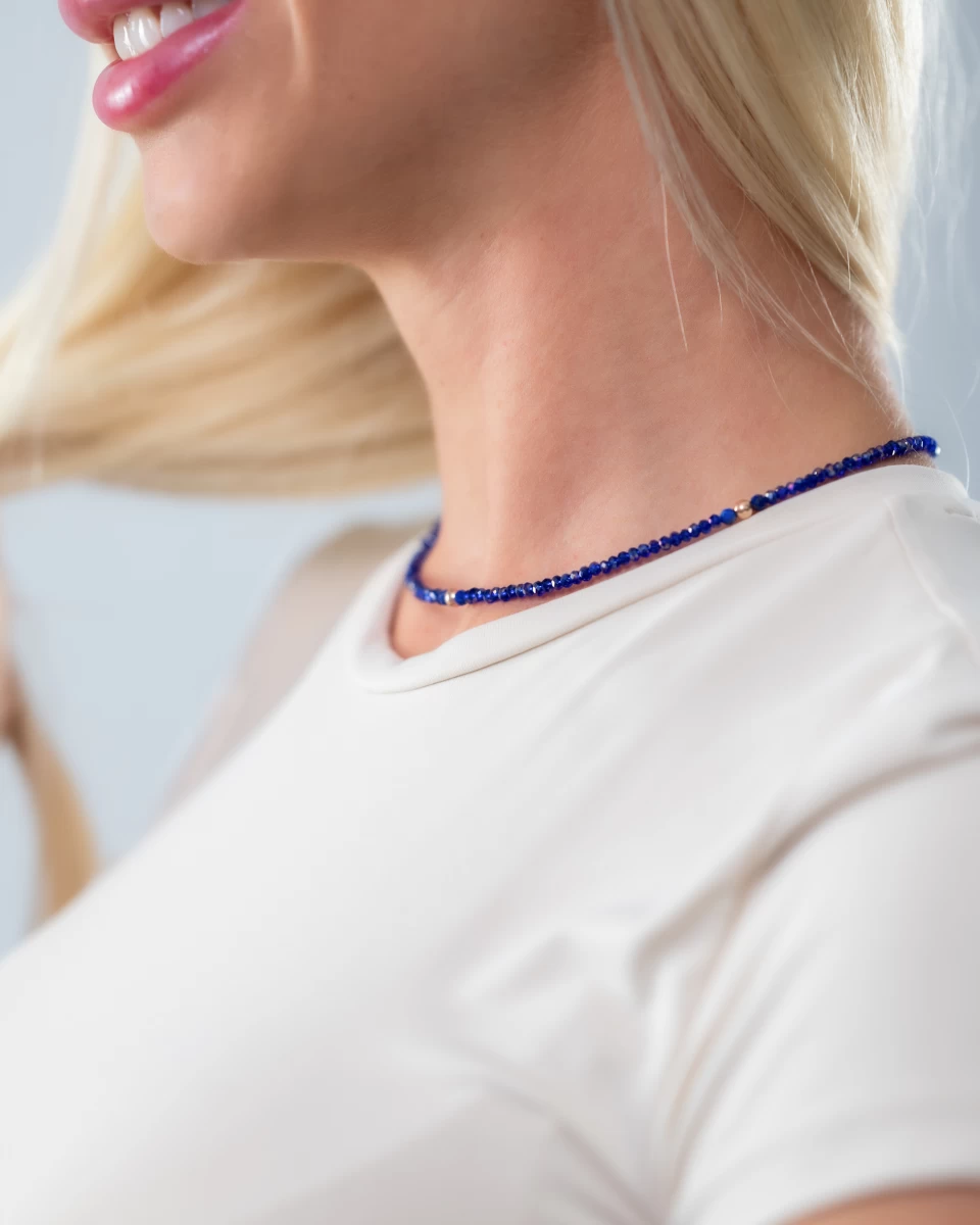 Lapis Mineral Silver 925 Necklace