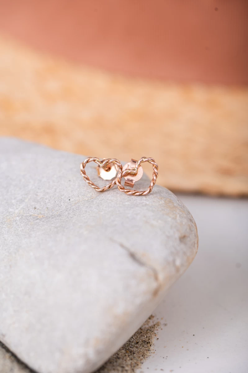 Pretty Heart Silver Earrings