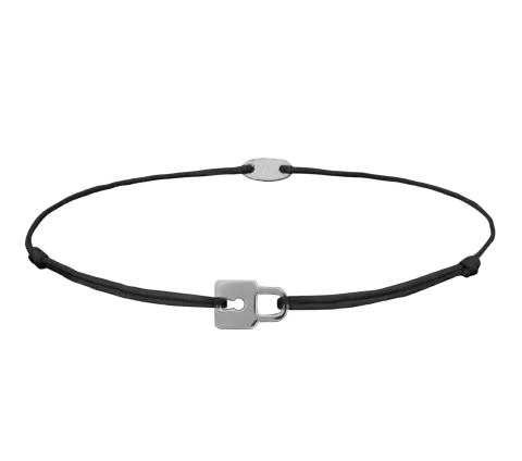 ZILIA Men Lock Silver 925 Bracelet