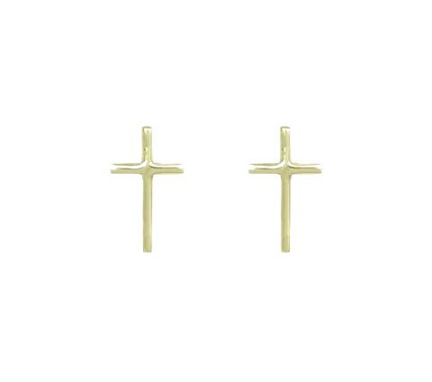 ZILIA Cross Gold 14K Earrings