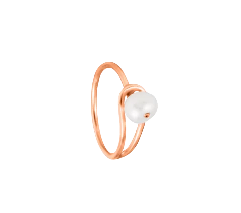 ZILIA Pearl Drop 2 Gold 14k Ring