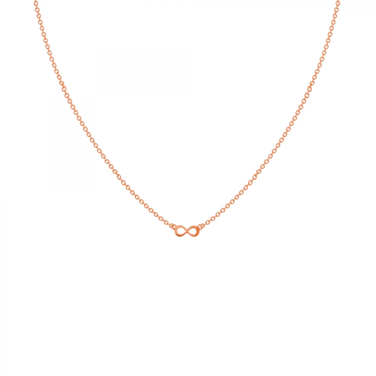 Infinity Baby Rose Gold 14K Necklace