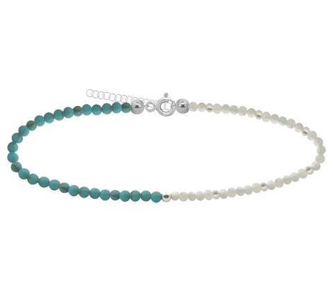 ZILIA Turquoise Mist Silver 925 Anklet
