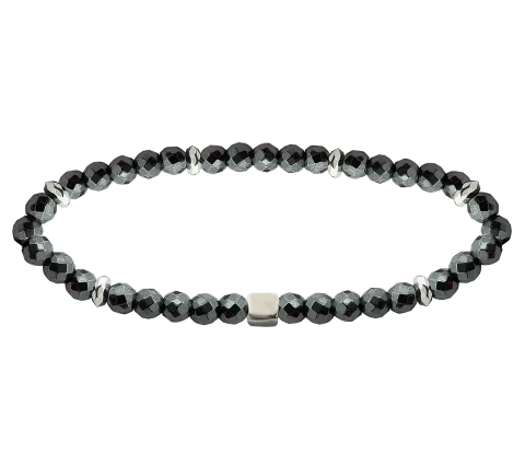 ZILIA Men Force Hematite Silver 925 Bracelet
