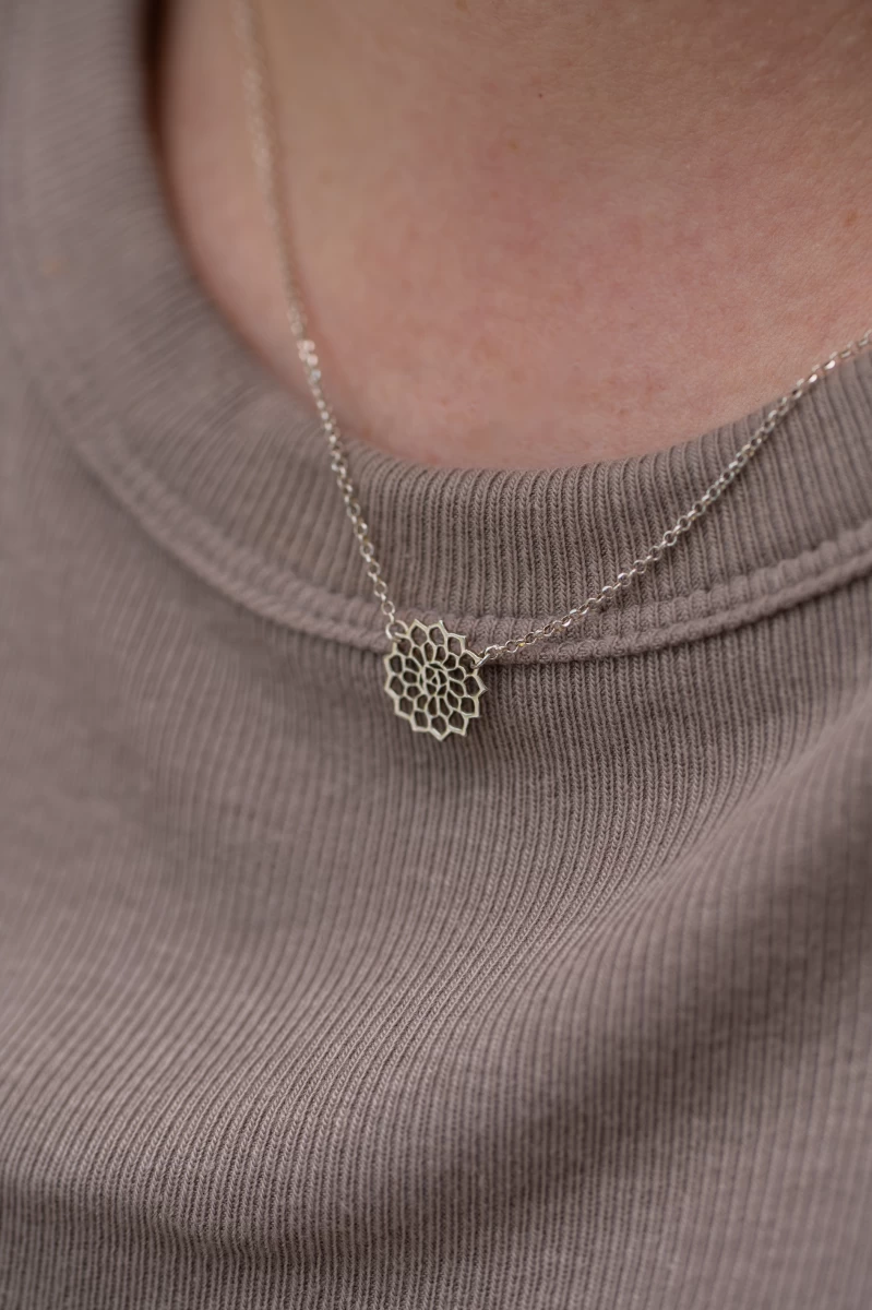 Mandala Silver Necklace