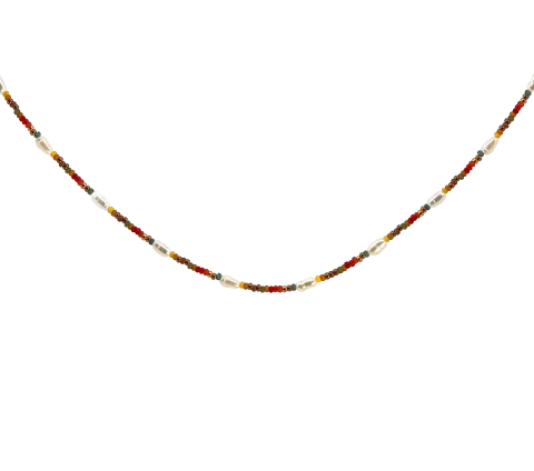 ZILIA Symbol Design Pearl Silver 925 Necklace