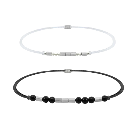 ZILIA Morse Love Mineral Couple Bracelet