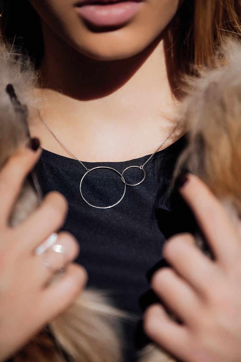 ZILIA Double Circle Silver 925 Necklace