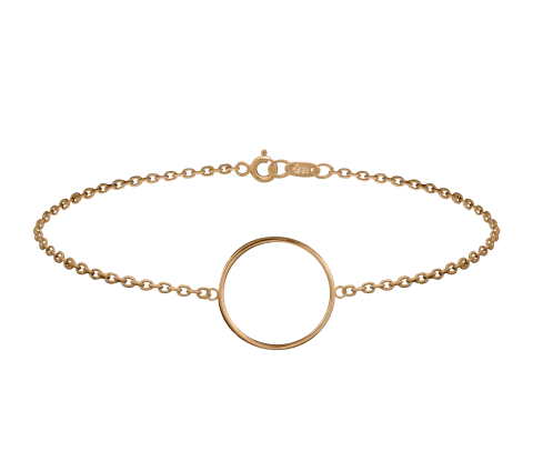 ZILIA Contour Circle Gold 14K Bracelet