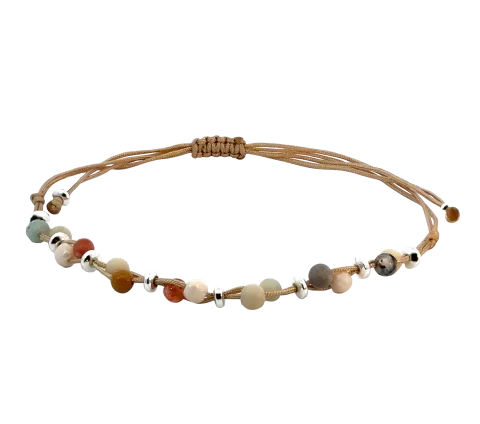 ZILIA Macrame Earth Silver 925 Bracelet