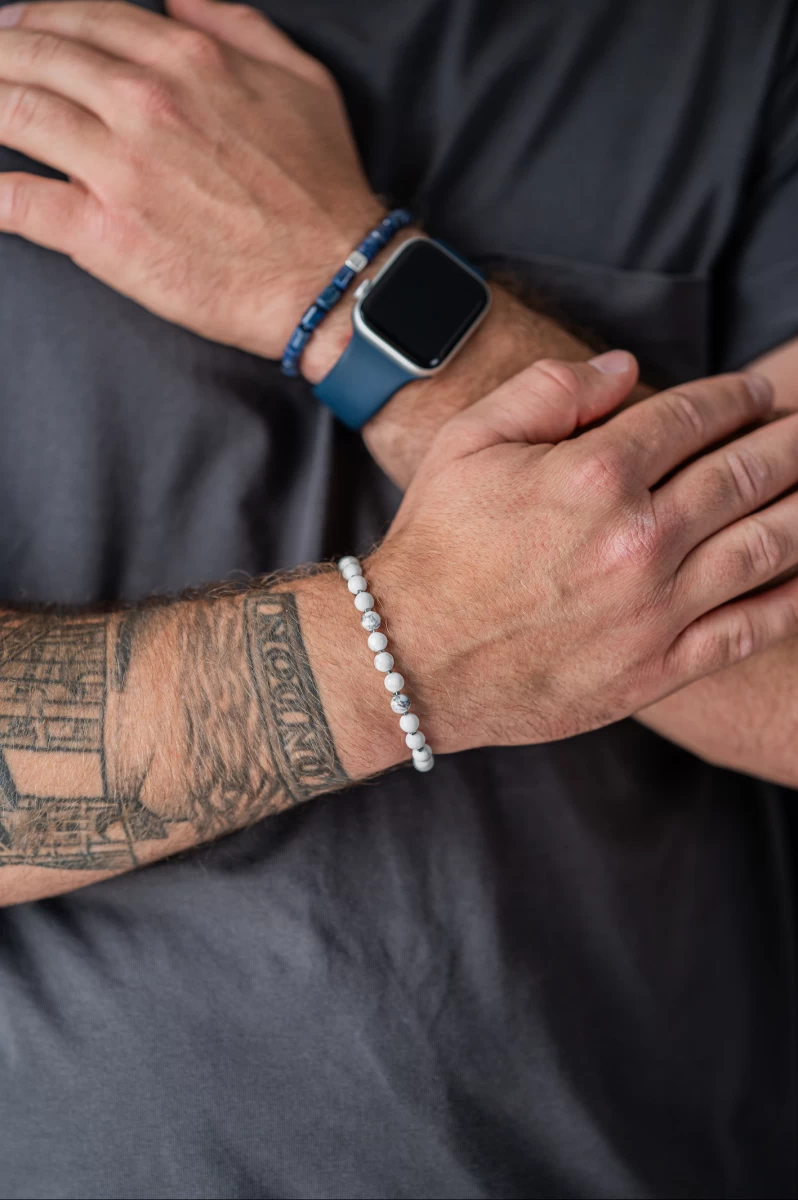 ZILIA Men Force Howlit Silver 925 Bracelet