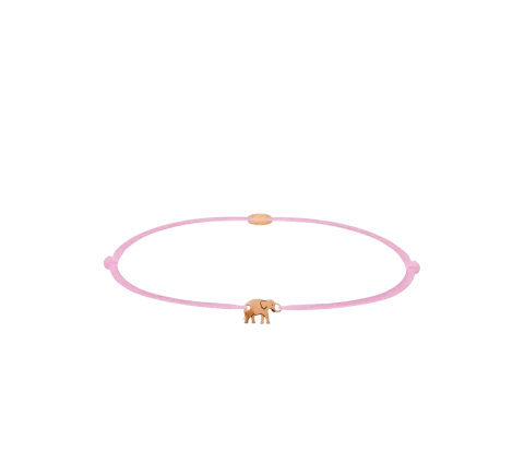 Zilia Baby Elephant Gold 14K Thread Bracelet