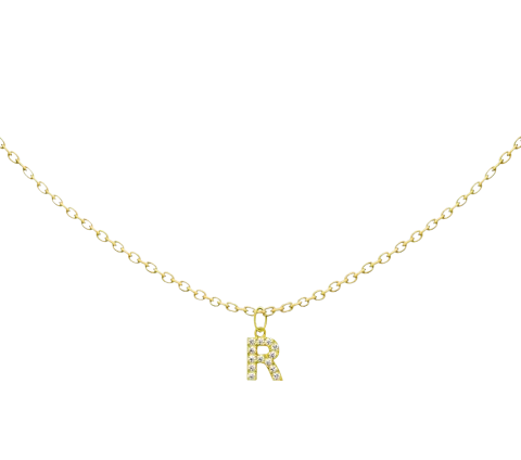 ZILIA Letter Élise Gold 14K Necklace