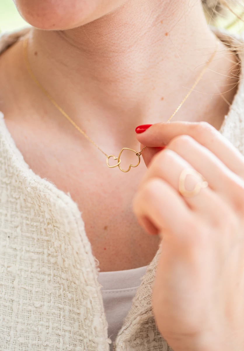 ZILIA Double Heart Silver 925 Necklace