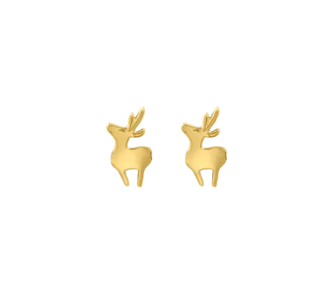 ZILIA Deer Gold 14K Earrings