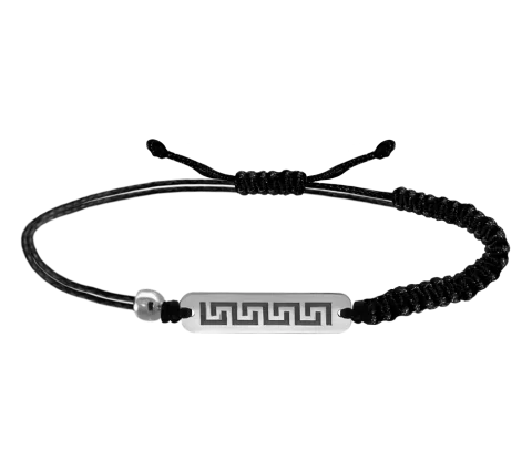 ZILIA Macrame Ares Men Silver 925 Bracelet