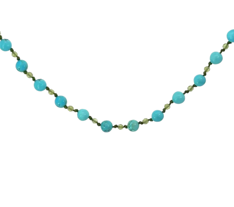 ZILIA Twist Turquiose Silver 925 Necklace