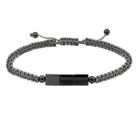 ZILIA Macrame Energy Men Mineral Bracelet