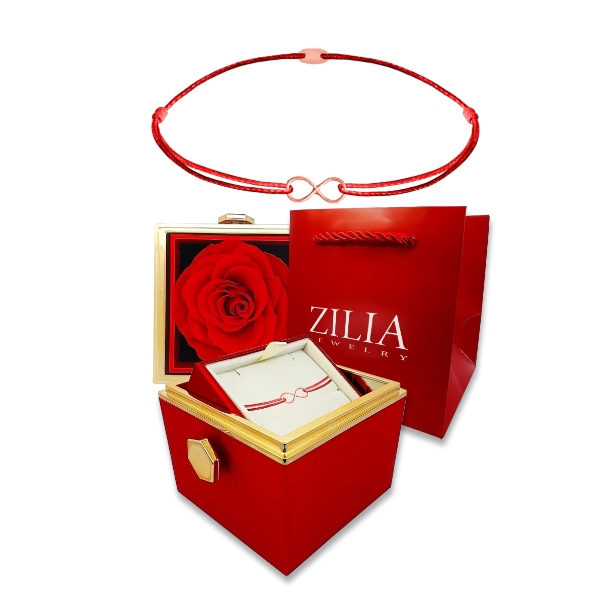 ZILIA Eternal Rose Gold 14K Thread Bracelet