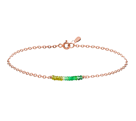 ZILIA Rayfield Sapphire Emerald Gold 14K Bracelet