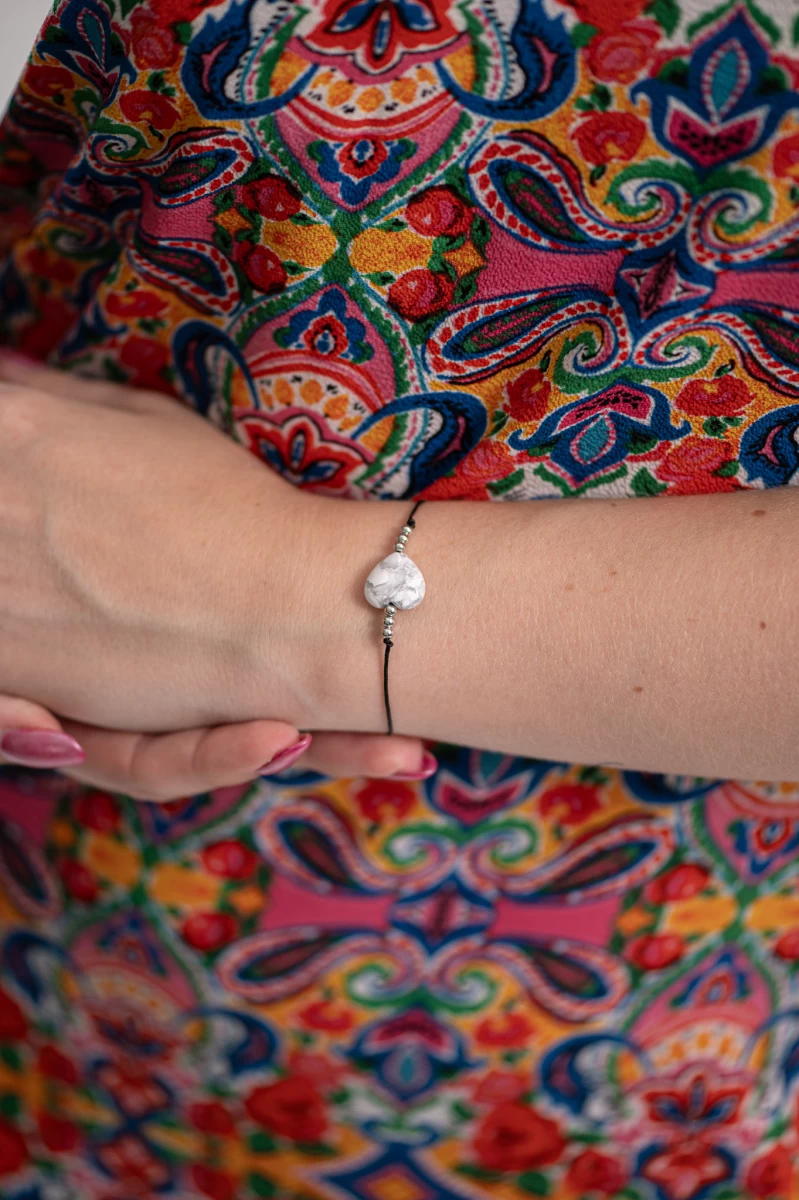 ZILIA Howlit Silver 925 Bracelet