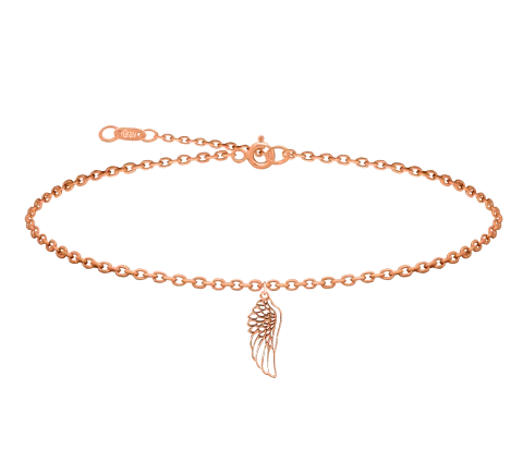 Zilia Angel Wings Gold 14k Anklet