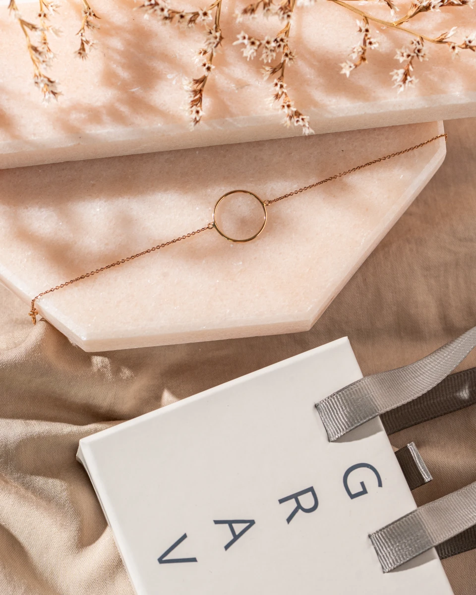 ZILIA Contour Circle Gold 14K Bracelet