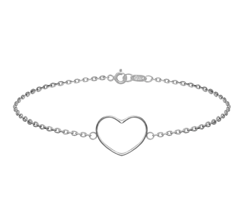 ZILIA Contour Heart Silver 925 Bracelet