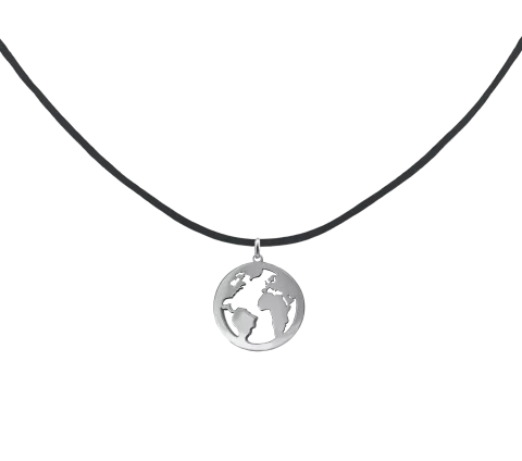 ZILIA Men Earth Silver 925 Thread Necklace