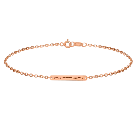 ZILIA Morse LOVE Gold 14K Bracelet