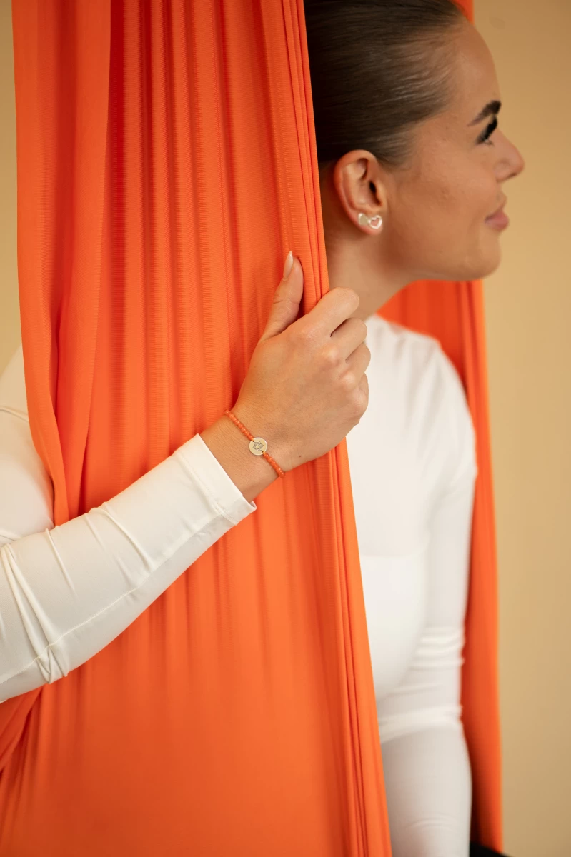 Sacral Chakra Rose gold 14K Macramé Bracelet