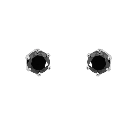 ZILIA Black Zirconia Silver 925 Earrings