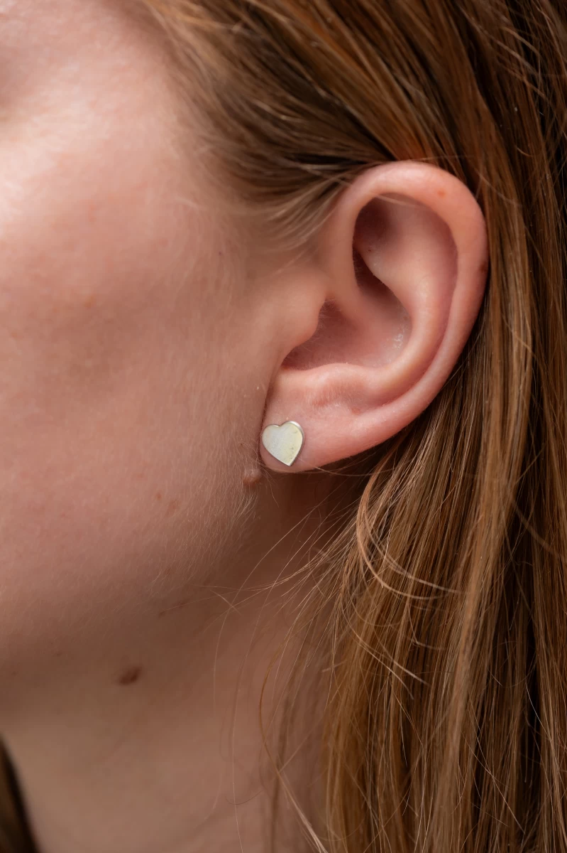 Heart Silver Earrings