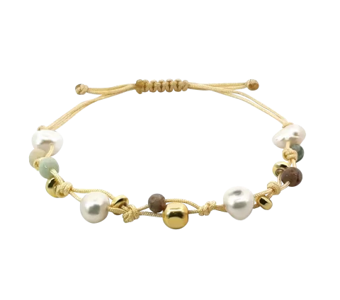 ZILIA Macrame Pearl Bracelet