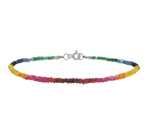 ZILIA Rayfield Emarald Ruby Sapphire Silver 925 Bracelet