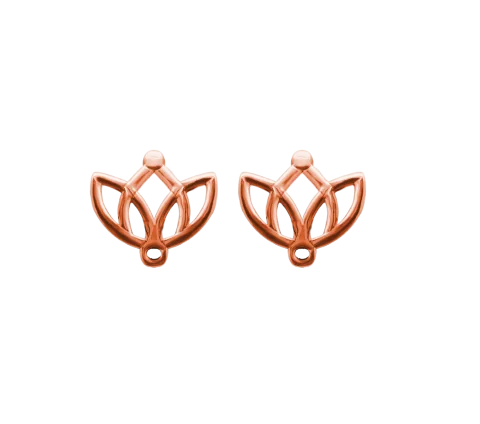 ZILIA Lotus 2 Gold 14K Earrings