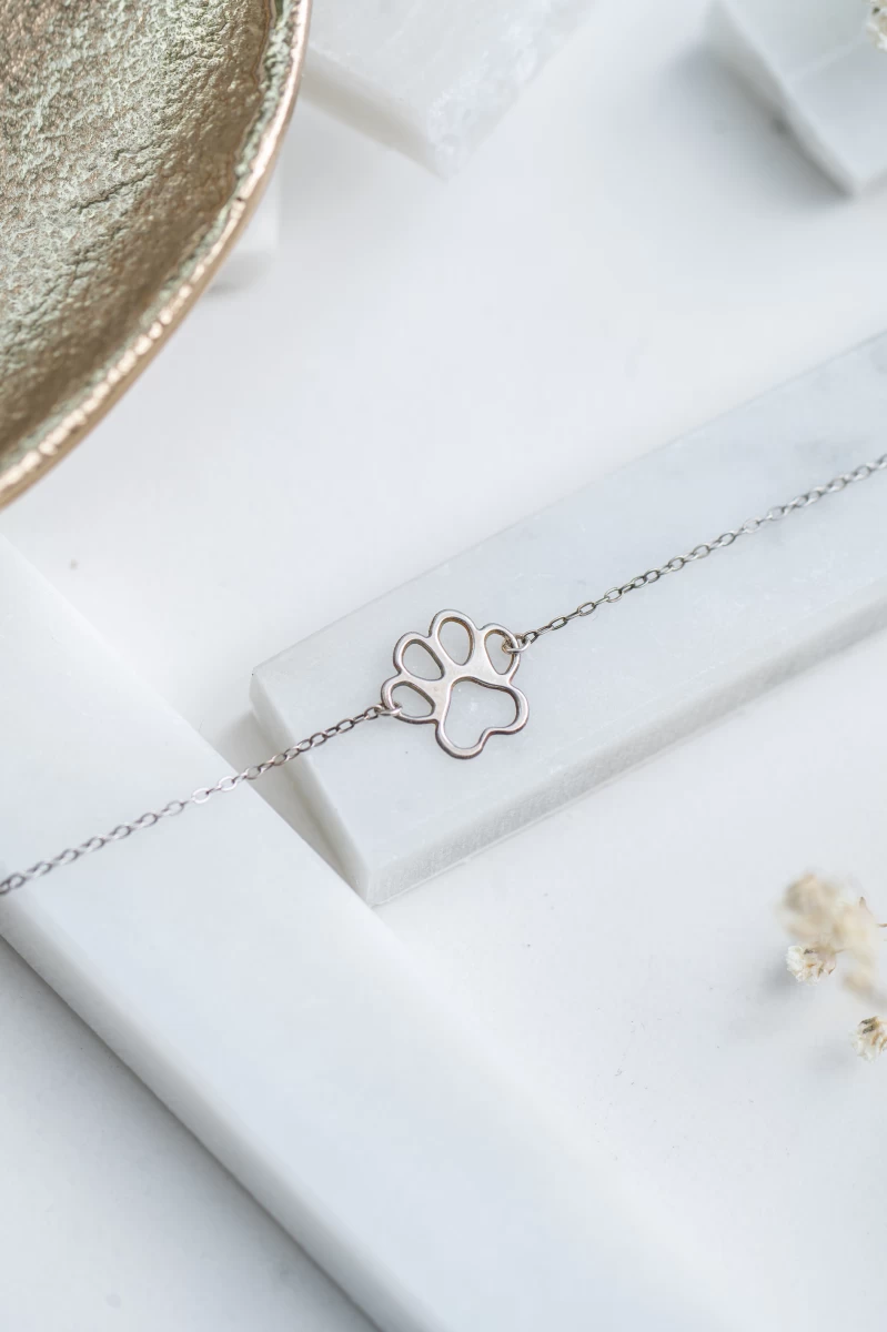 Contour Paw Rose Gold Bracelet