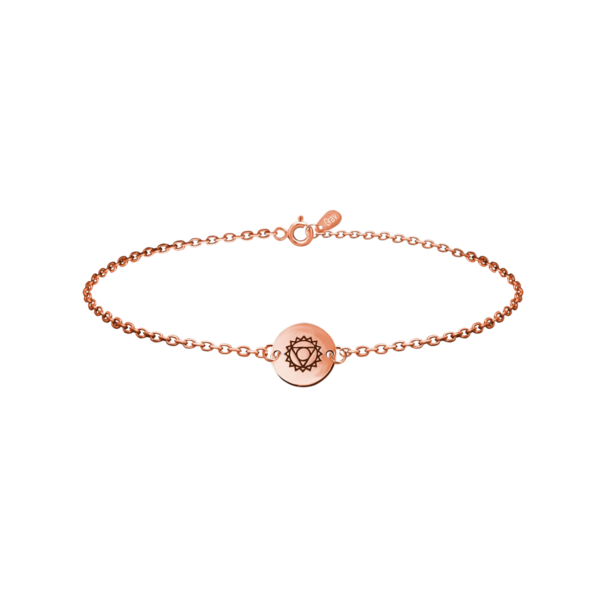 Throat Chakra Rose Gold 14K Bracelet