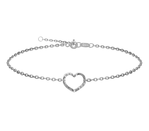 ZILIA Quintessa Heart Silver 925 Anklet