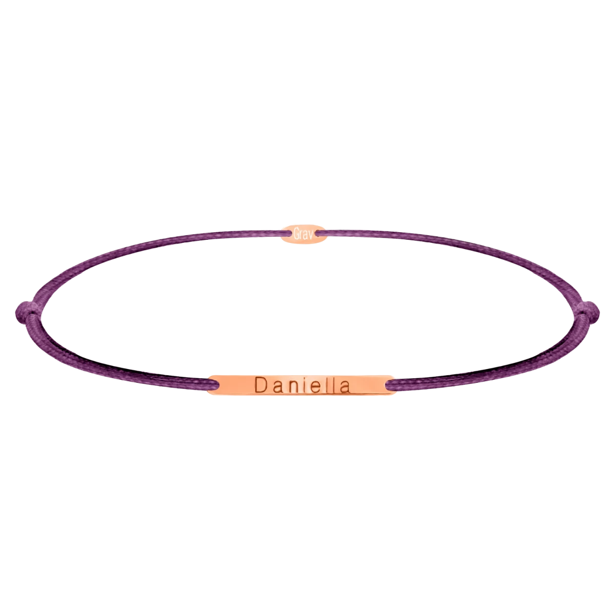 Long Plate Rose Gold 14k Bracelet