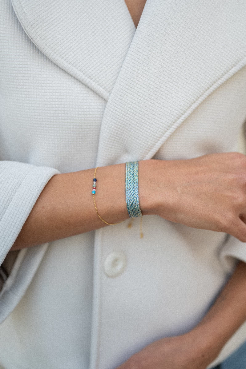 7 Chakra Rose Gold 14K Bracelet