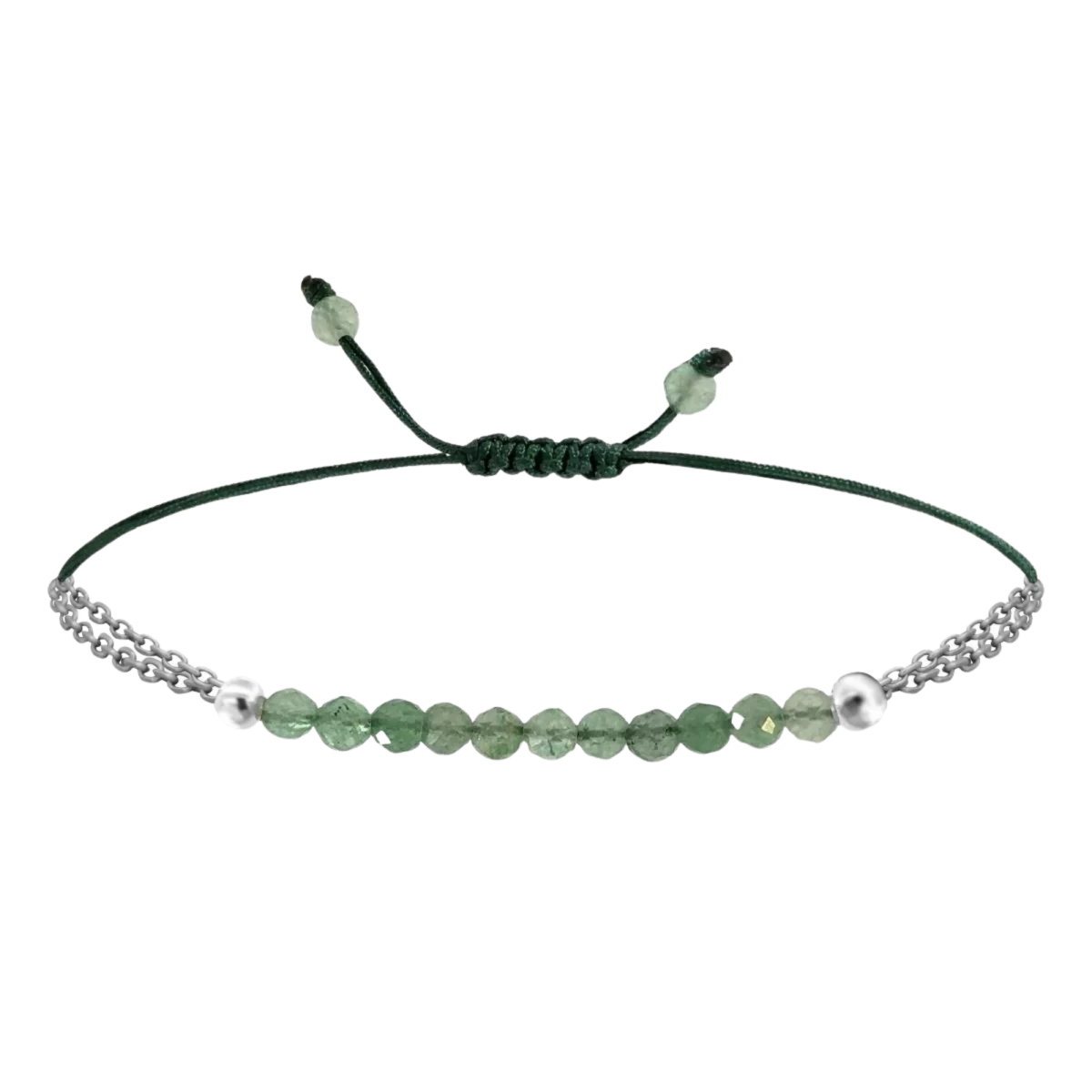Jade Gemstone Silver 925 Bracelet