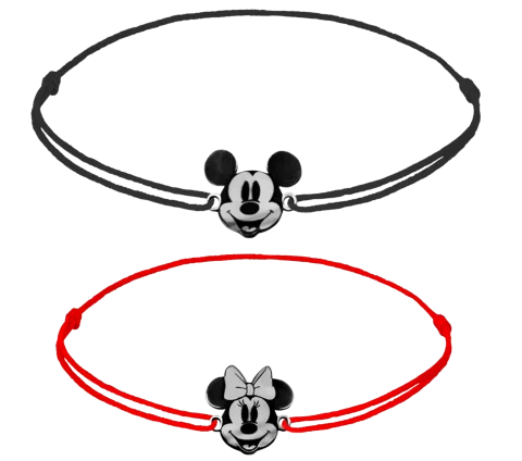ZILIA Mickey And Minnie Silver 925 Bracelet