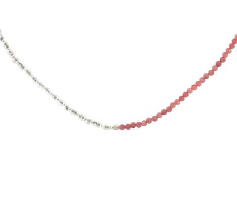 ZILIA Pink Opal Pearl Silver 925 Necklace