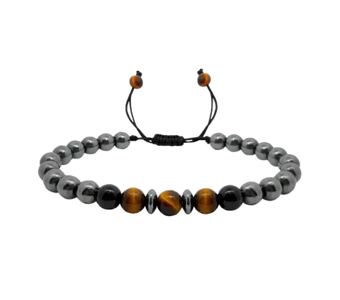 ZILIA Tigers Eye Men 1 Mineral Bracelet