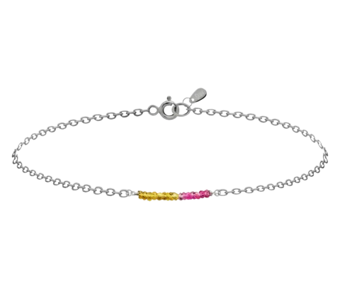 ZILIA Rayfield Sapphire Ruby Silver 925 Bracelet