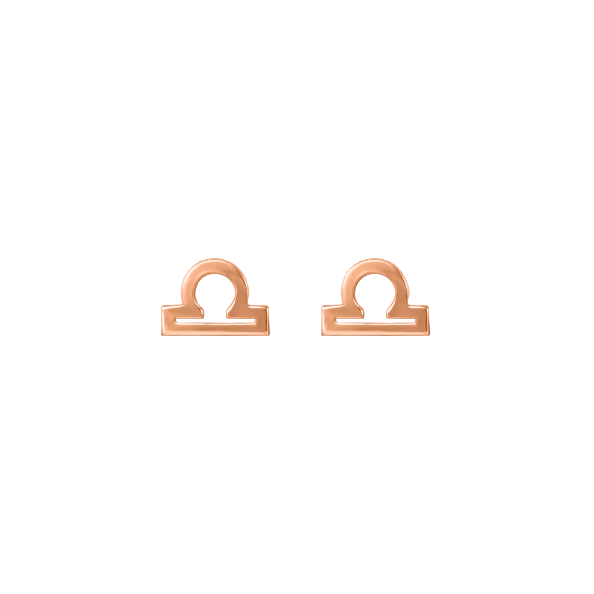 Horoscope Rose Gold 14k Earrings